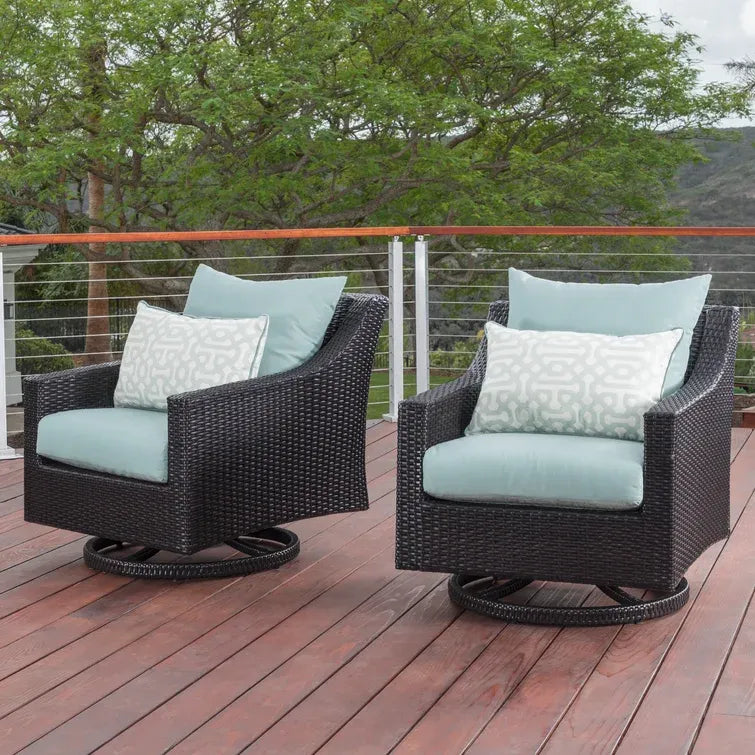 Fionnula Swivel Patio Chair with Cushions