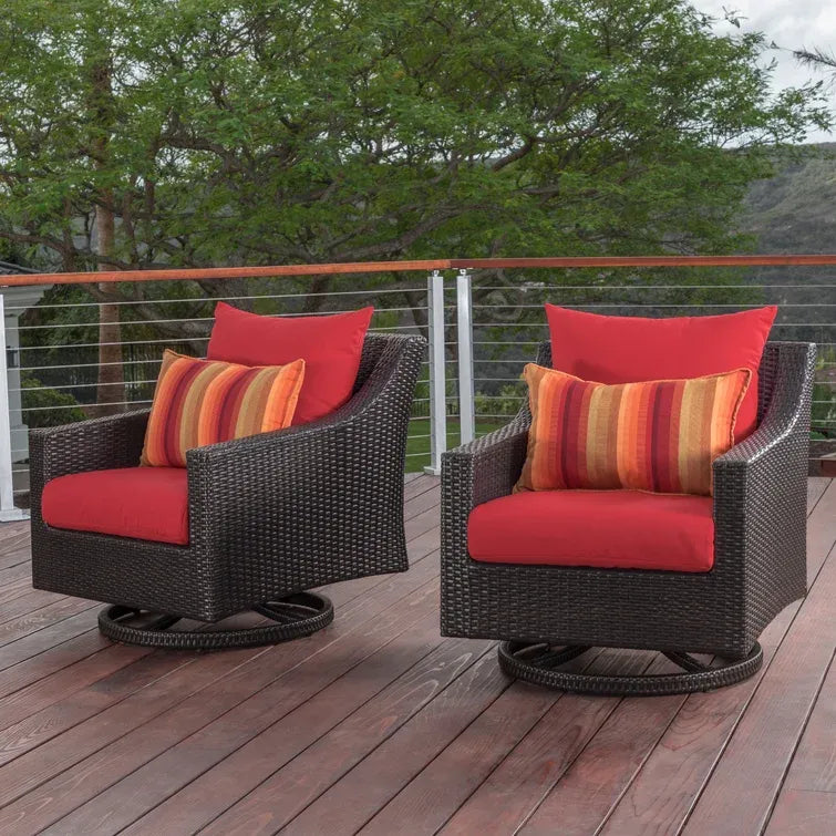 Fionnula Swivel Patio Chair with Cushions