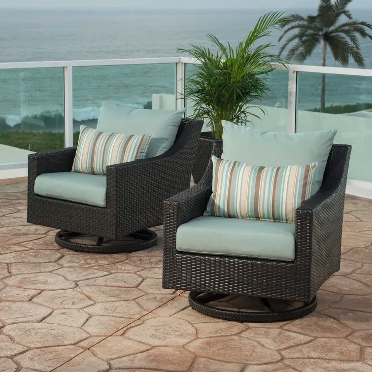 Fionnula Swivel Patio Chair with Cushions