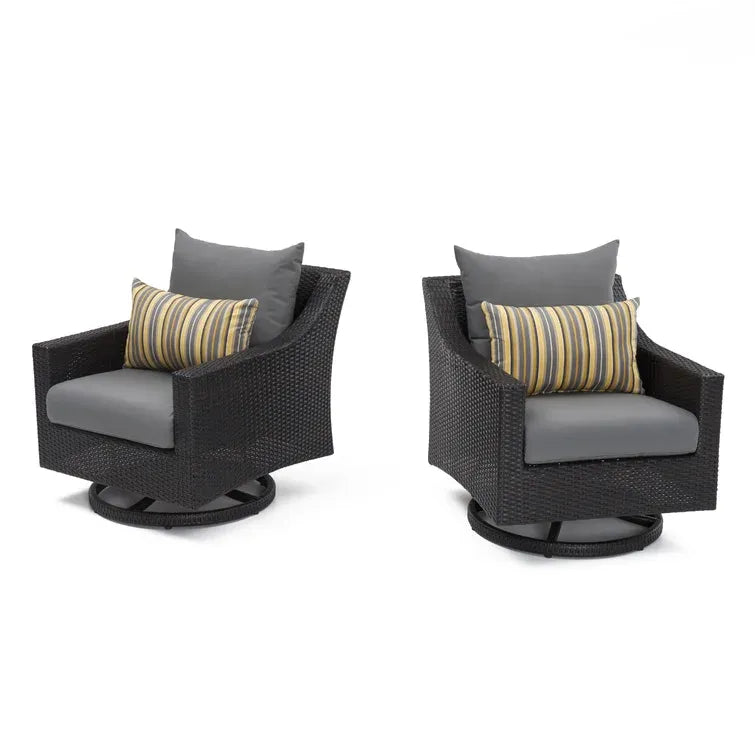 Fionnula Swivel Patio Chair with Cushions