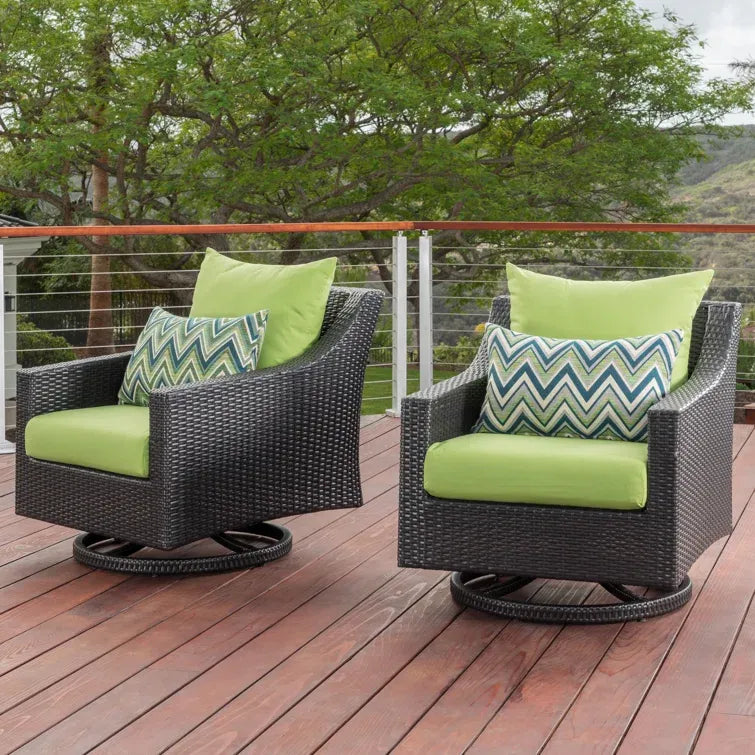 Fionnula Swivel Patio Chair with Cushions