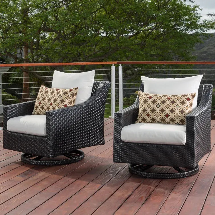 Fionnula Swivel Patio Chair with Cushions