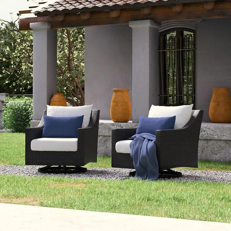 Fionnula Swivel Patio Chair with Cushions