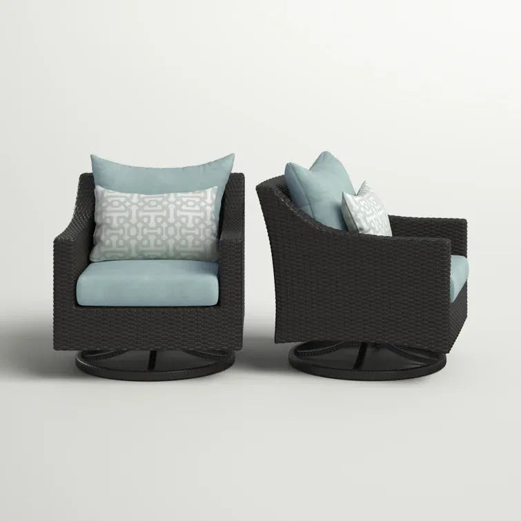 Fionnula Swivel Patio Chair with Cushions