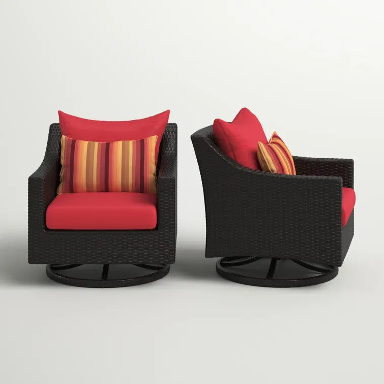 Fionnula Swivel Patio Chair with Cushions