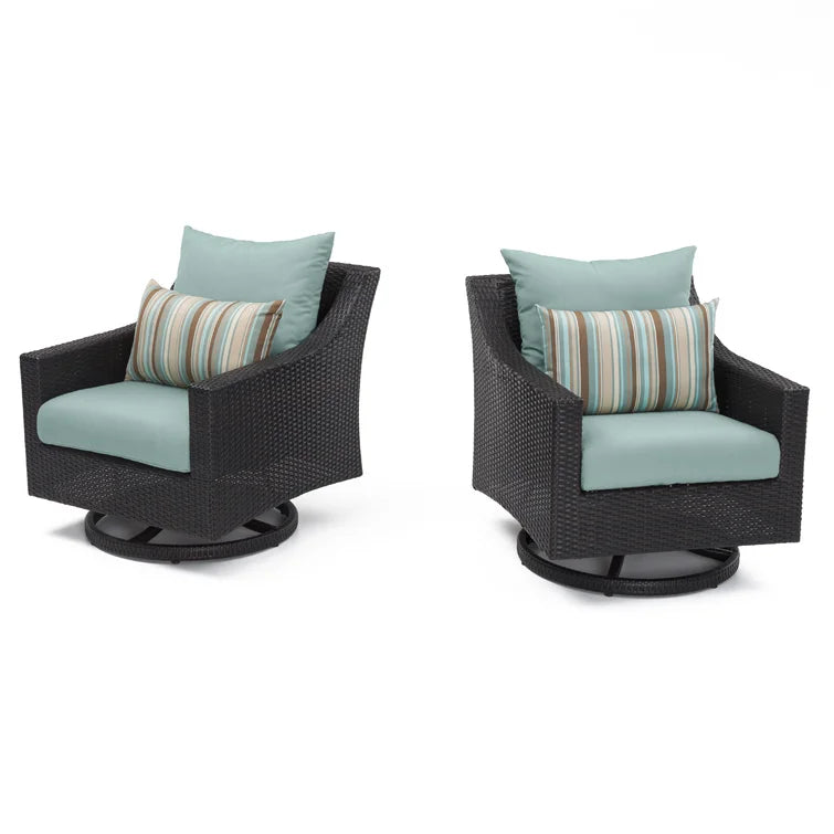 Fionnula Swivel Patio Chair with Cushions