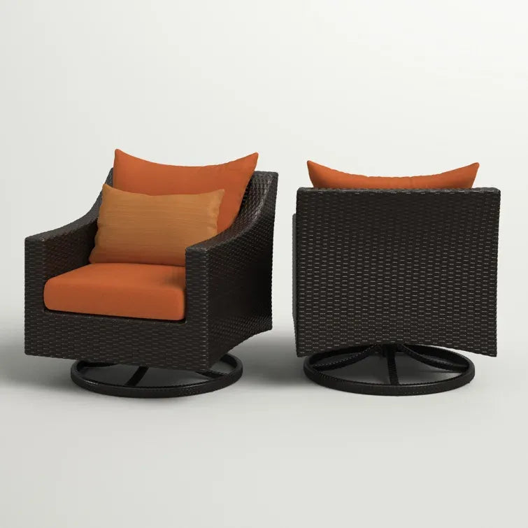 Fionnula Swivel Patio Chair with Cushions