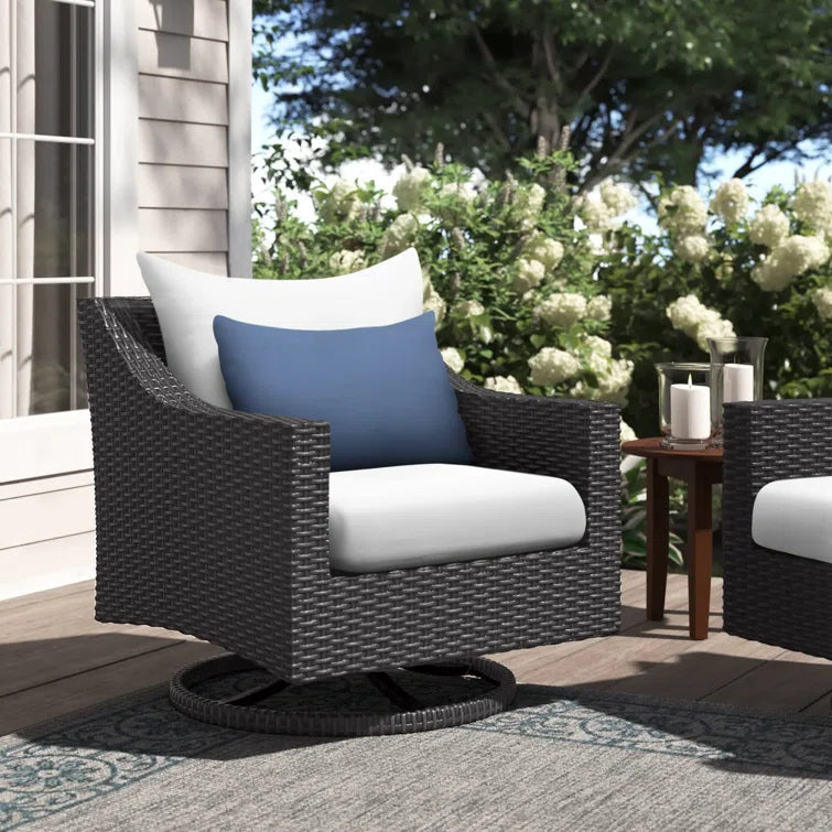 Fionnula Swivel Patio Chair with Cushions