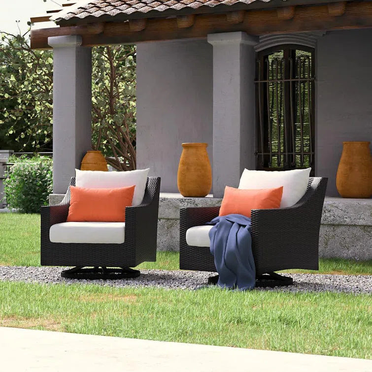 Fionnula Swivel Patio Chair with Cushions