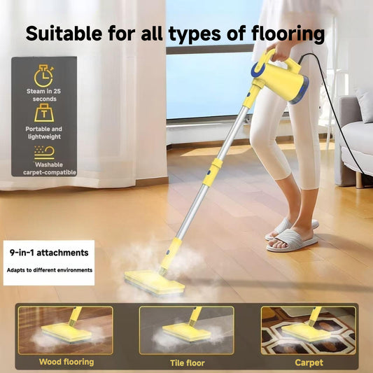 (Free Bonus-Random Color) Delu Steam Cleaning Mop