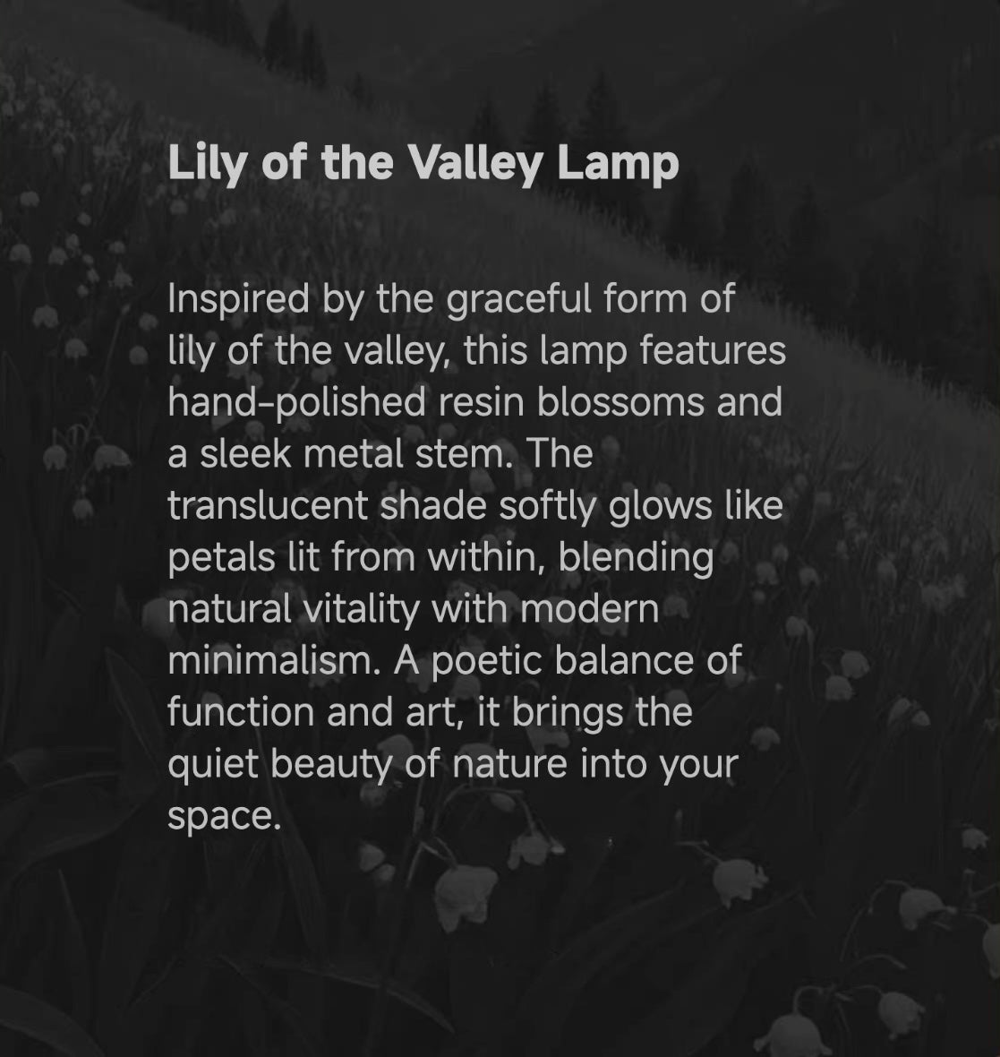 [Clearance] Lily of the Valley Touch Lamp