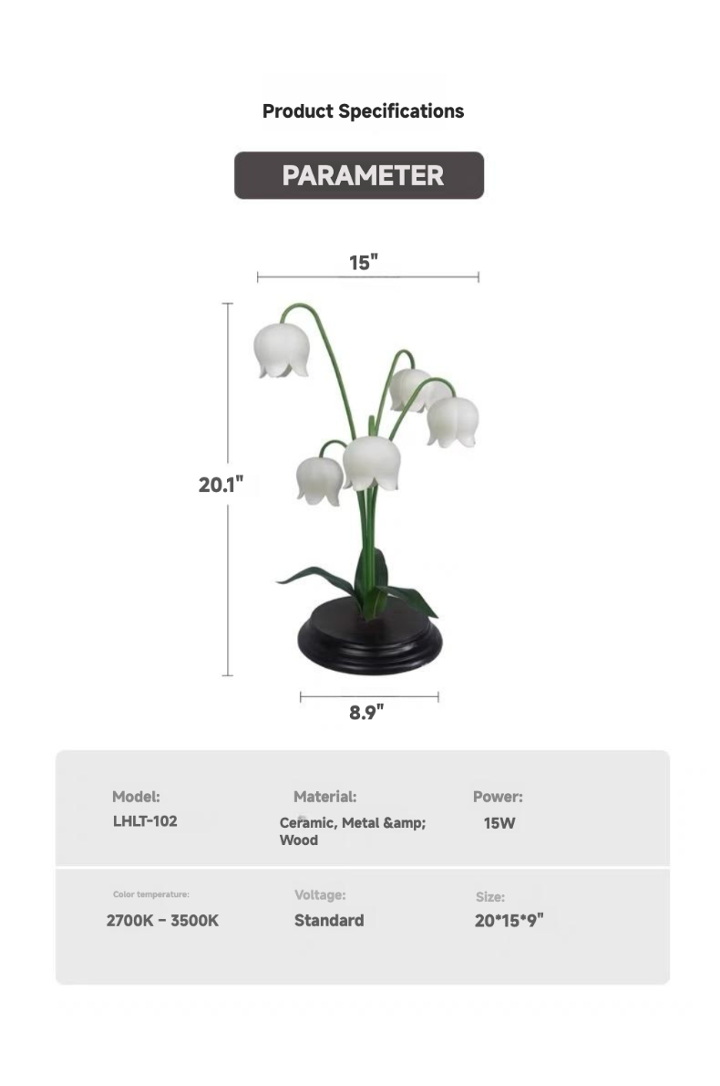 [Clearance] Lily of the Valley Touch Lamp