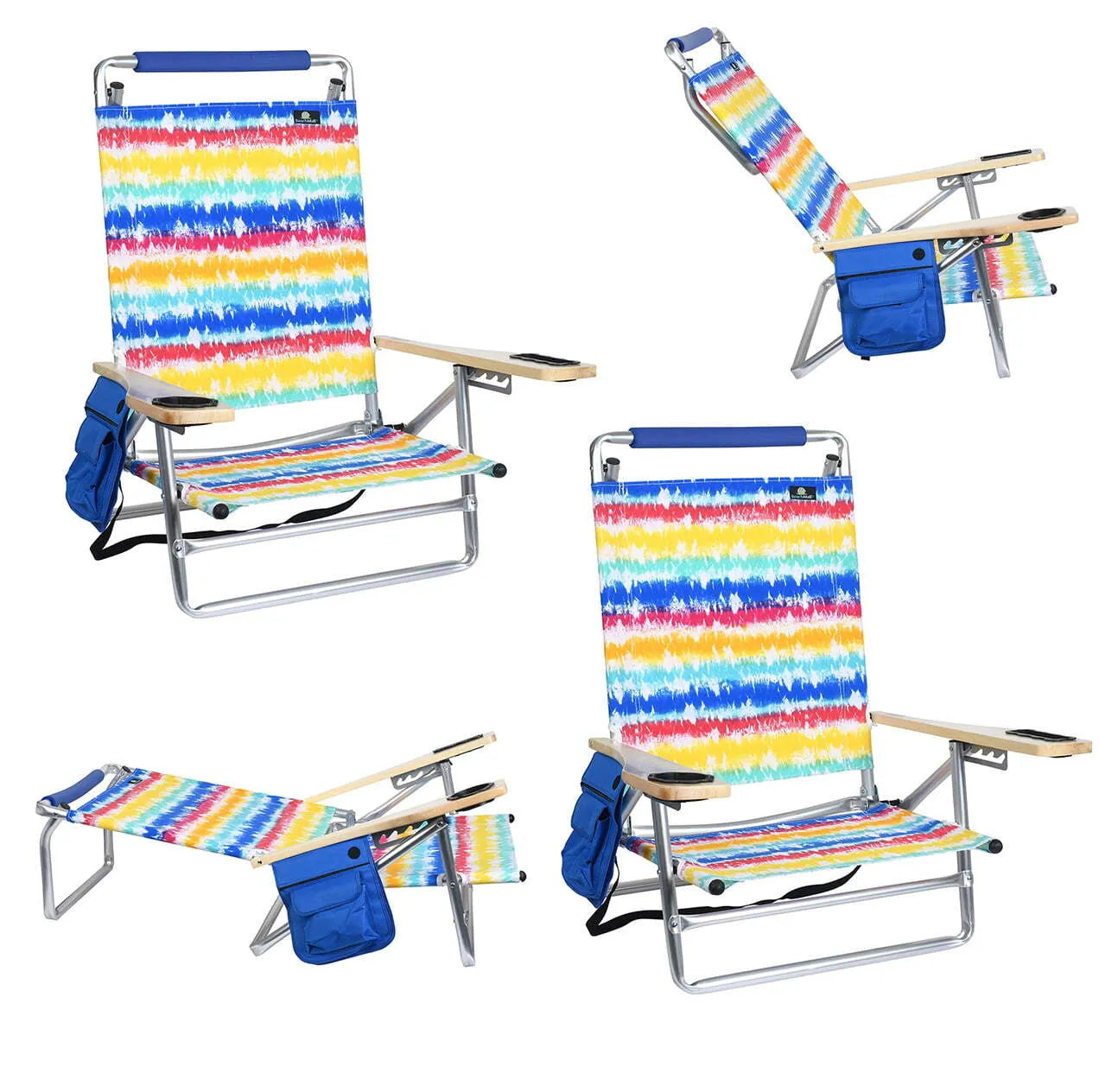 LAST DAY 71% OFF&#127873;Aluminum folding beach chair with cup holder