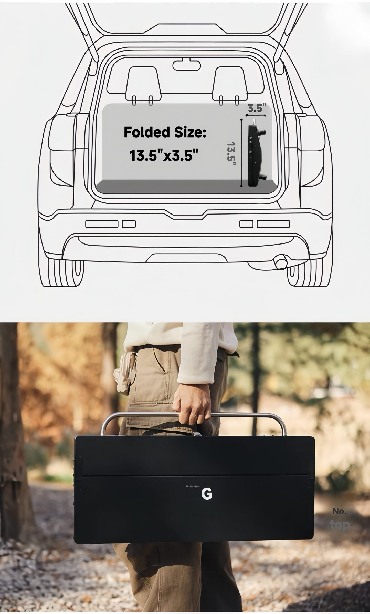 Gizfa Go BBQ – Foldable 3-in-1 Outdoor Grill