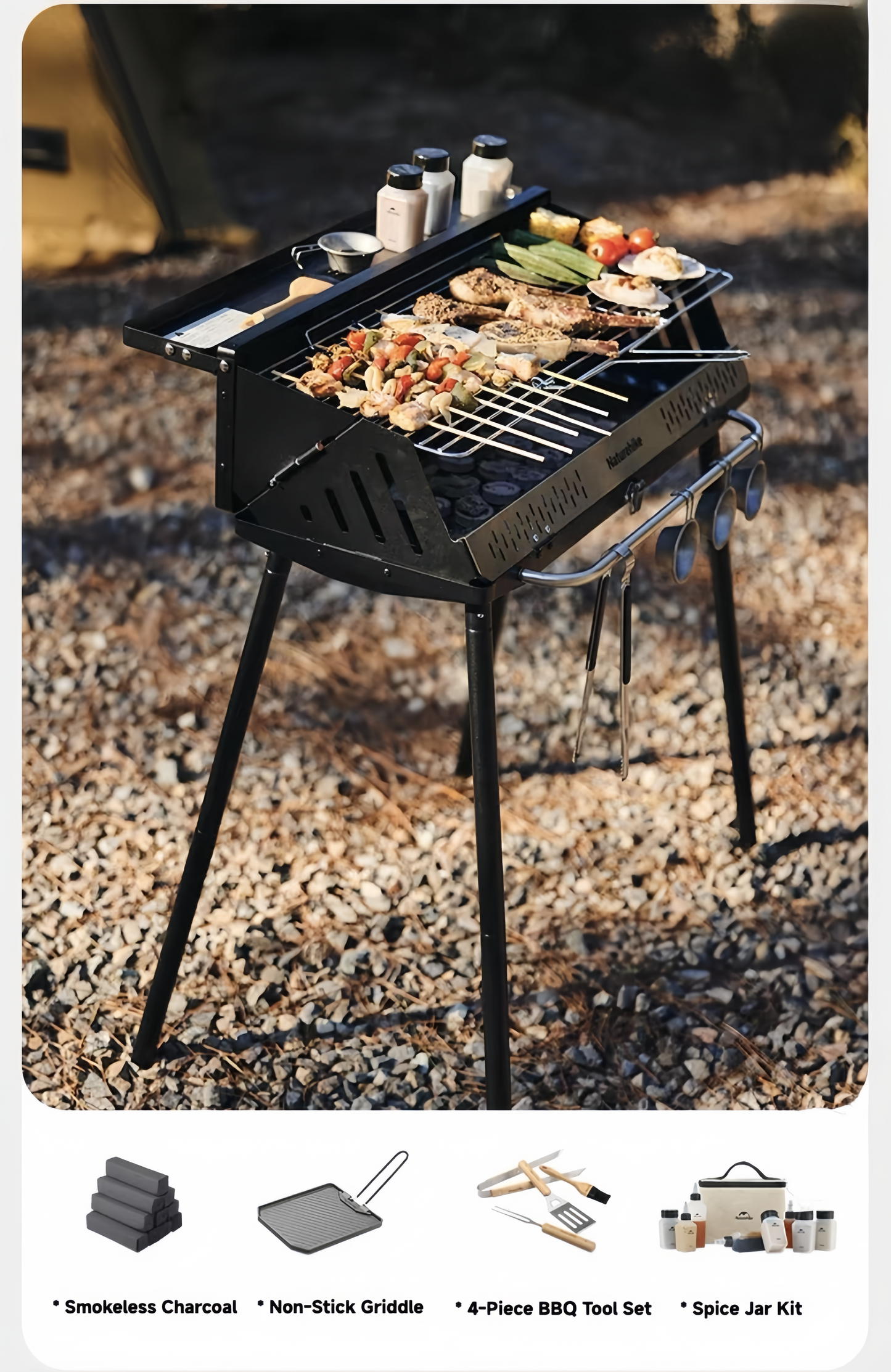 Gizfa Go BBQ – Foldable 3-in-1 Outdoor Grill