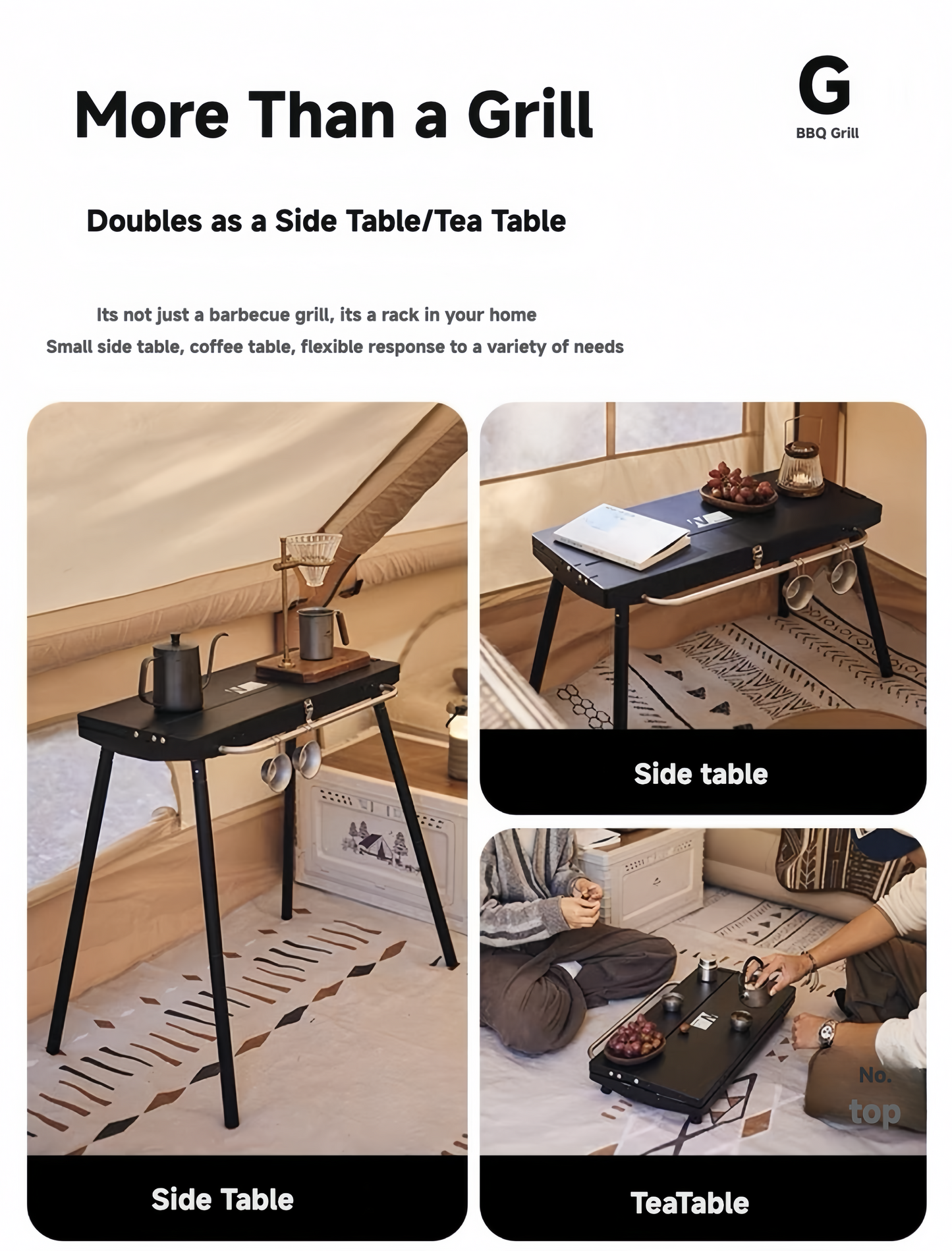 Gizfa Go BBQ – Foldable 3-in-1 Outdoor Grill
