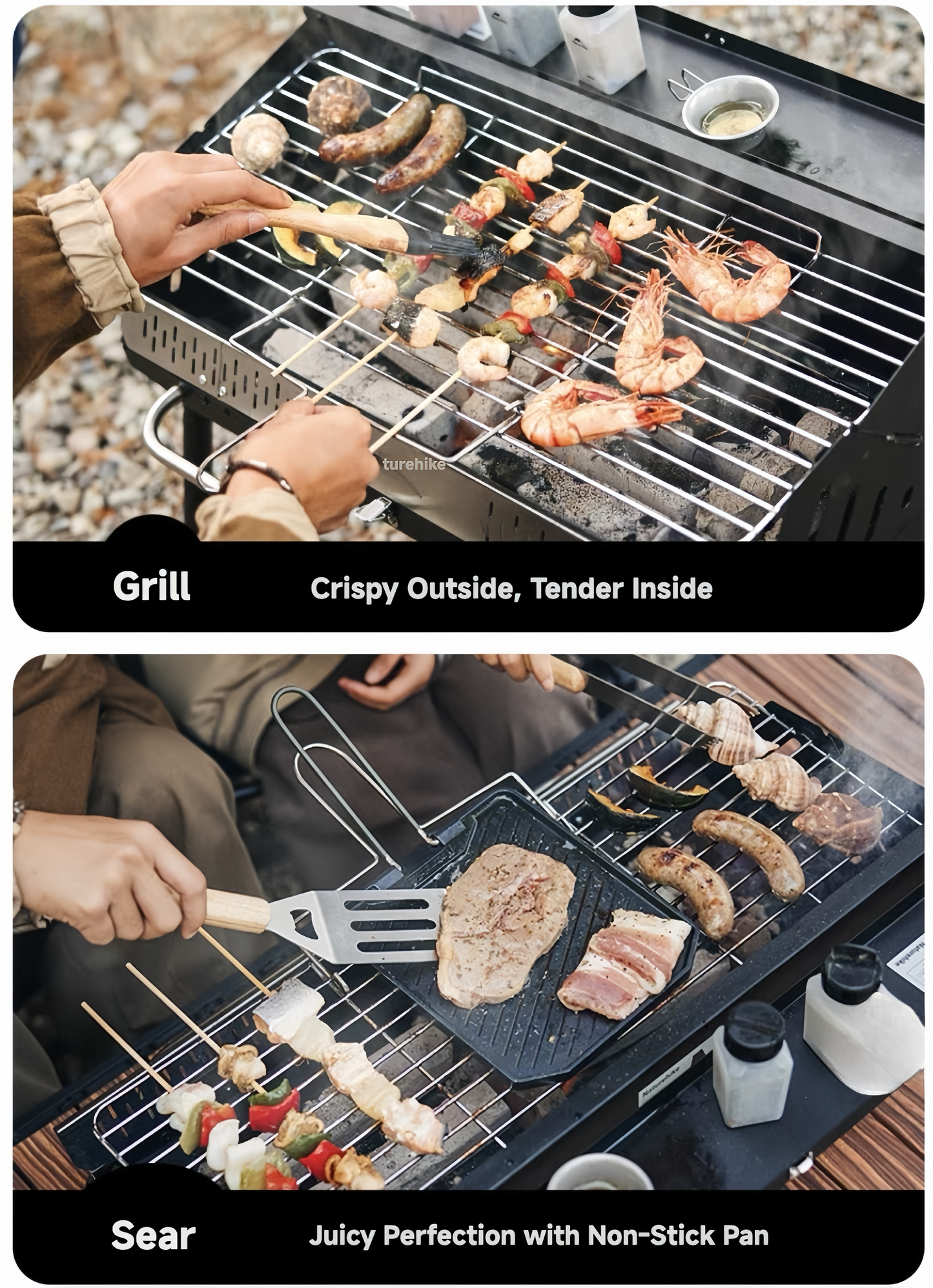 Gizfa Go BBQ – Foldable 3-in-1 Outdoor Grill