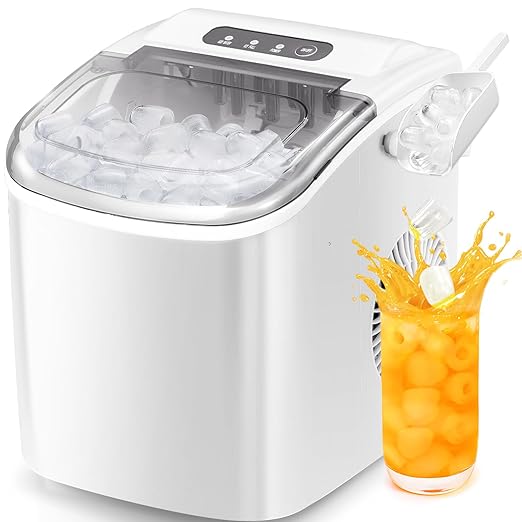 Portable Ice Maker Machine with Self-Cleaning