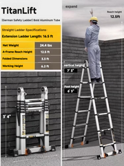 Titanlift Apex Series – Aluminum Ladders（FREE Toolkit with Your Order)